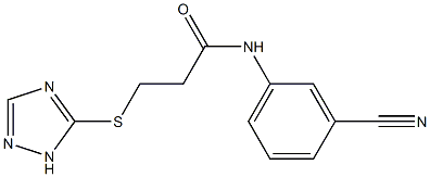 N-(3-cyanophenyl)-3-(1H-1,2,4-triazol-5-ylsulfanyl)propanamide Struktur