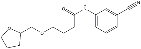 N-(3-cyanophenyl)-4-(oxolan-2-ylmethoxy)butanamide Struktur