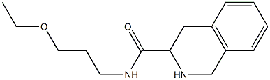 N-(3-ethoxypropyl)-1,2,3,4-tetrahydroisoquinoline-3-carboxamide Struktur