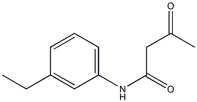 N-(3-ethylphenyl)-3-oxobutanamide Struktur