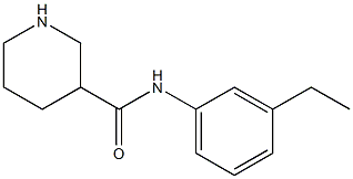 N-(3-ethylphenyl)piperidine-3-carboxamide Struktur