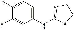 N-(3-fluoro-4-methylphenyl)-4,5-dihydro-1,3-thiazol-2-amine Struktur