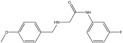 N-(3-fluorophenyl)-2-{[(4-methoxyphenyl)methyl]amino}acetamide Struktur