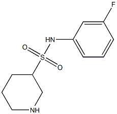 N-(3-fluorophenyl)piperidine-3-sulfonamide Struktur