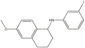 N-(3-iodophenyl)-6-methoxy-1,2,3,4-tetrahydronaphthalen-1-amine Struktur