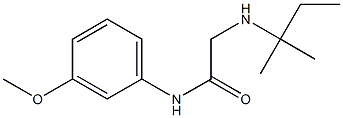 N-(3-methoxyphenyl)-2-[(2-methylbutan-2-yl)amino]acetamide Struktur