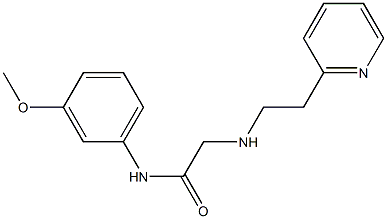 N-(3-methoxyphenyl)-2-{[2-(pyridin-2-yl)ethyl]amino}acetamide Struktur