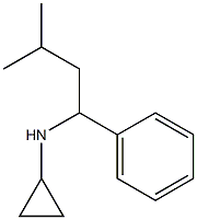 N-(3-methyl-1-phenylbutyl)cyclopropanamine Struktur