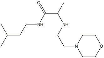 N-(3-methylbutyl)-2-{[2-(morpholin-4-yl)ethyl]amino}propanamide Struktur