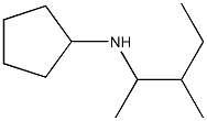 N-(3-methylpentan-2-yl)cyclopentanamine Struktur