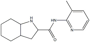 N-(3-methylpyridin-2-yl)-octahydro-1H-indole-2-carboxamide Struktur