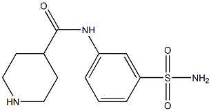 N-(3-sulfamoylphenyl)piperidine-4-carboxamide Struktur