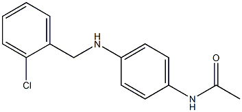 N-(4-{[(2-chlorophenyl)methyl]amino}phenyl)acetamide Struktur