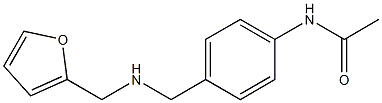 N-(4-{[(2-furylmethyl)amino]methyl}phenyl)acetamide Struktur