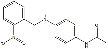 N-(4-{[(2-nitrophenyl)methyl]amino}phenyl)acetamide Struktur