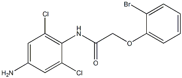 N-(4-amino-2,6-dichlorophenyl)-2-(2-bromophenoxy)acetamide Struktur