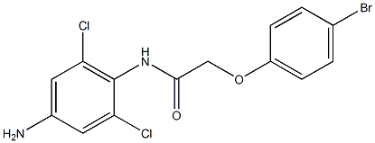 N-(4-amino-2,6-dichlorophenyl)-2-(4-bromophenoxy)acetamide Struktur