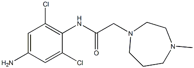 N-(4-amino-2,6-dichlorophenyl)-2-(4-methyl-1,4-diazepan-1-yl)acetamide Struktur