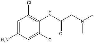 N-(4-amino-2,6-dichlorophenyl)-2-(dimethylamino)acetamide Struktur