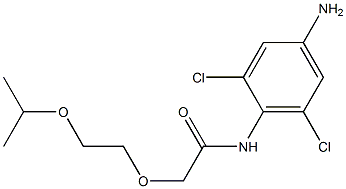 N-(4-amino-2,6-dichlorophenyl)-2-[2-(propan-2-yloxy)ethoxy]acetamide Struktur