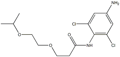 N-(4-amino-2,6-dichlorophenyl)-3-[2-(propan-2-yloxy)ethoxy]propanamide Struktur