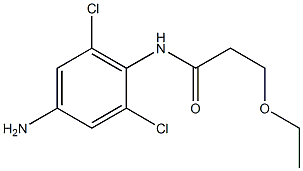 N-(4-amino-2,6-dichlorophenyl)-3-ethoxypropanamide Struktur