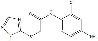 N-(4-amino-2-chlorophenyl)-2-(1H-1,2,4-triazol-5-ylsulfanyl)acetamide Struktur