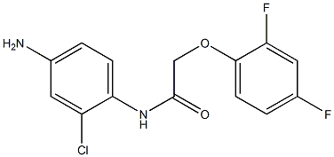 N-(4-amino-2-chlorophenyl)-2-(2,4-difluorophenoxy)acetamide Struktur