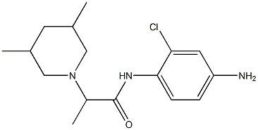 N-(4-amino-2-chlorophenyl)-2-(3,5-dimethylpiperidin-1-yl)propanamide Struktur