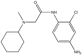 N-(4-amino-2-chlorophenyl)-2-[cyclohexyl(methyl)amino]acetamide Struktur