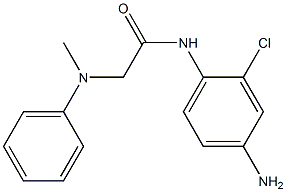 N-(4-amino-2-chlorophenyl)-2-[methyl(phenyl)amino]acetamide Struktur