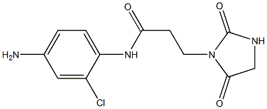 N-(4-amino-2-chlorophenyl)-3-(2,5-dioxoimidazolidin-1-yl)propanamide Struktur