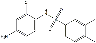 N-(4-amino-2-chlorophenyl)-3,4-dimethylbenzene-1-sulfonamide Struktur