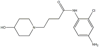 N-(4-amino-2-chlorophenyl)-4-(4-hydroxypiperidin-1-yl)butanamide Struktur