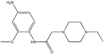 N-(4-amino-2-methoxyphenyl)-2-(4-ethylpiperazin-1-yl)acetamide Struktur