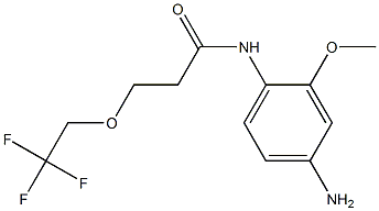 N-(4-amino-2-methoxyphenyl)-3-(2,2,2-trifluoroethoxy)propanamide Struktur