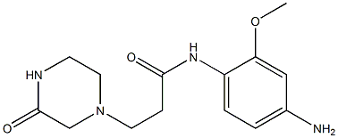 N-(4-amino-2-methoxyphenyl)-3-(3-oxopiperazin-1-yl)propanamide Struktur