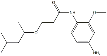 N-(4-amino-2-methoxyphenyl)-3-[(4-methylpentan-2-yl)oxy]propanamide Struktur