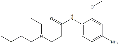 N-(4-amino-2-methoxyphenyl)-3-[butyl(ethyl)amino]propanamide Struktur