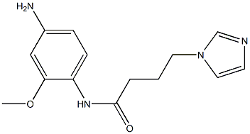 N-(4-amino-2-methoxyphenyl)-4-(1H-imidazol-1-yl)butanamide Struktur