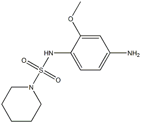 N-(4-amino-2-methoxyphenyl)piperidine-1-sulfonamide Struktur