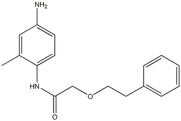 N-(4-amino-2-methylphenyl)-2-(2-phenylethoxy)acetamide Struktur