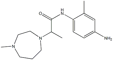 N-(4-amino-2-methylphenyl)-2-(4-methyl-1,4-diazepan-1-yl)propanamide Struktur