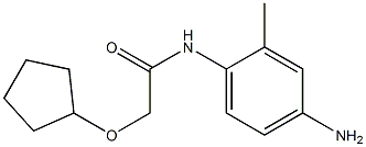 N-(4-amino-2-methylphenyl)-2-(cyclopentyloxy)acetamide Struktur