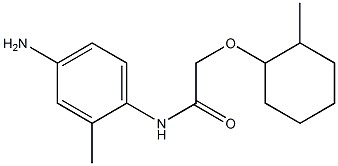 N-(4-amino-2-methylphenyl)-2-[(2-methylcyclohexyl)oxy]acetamide Struktur