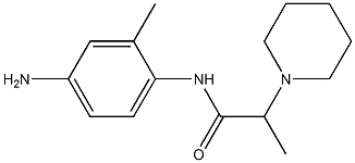 N-(4-amino-2-methylphenyl)-2-piperidin-1-ylpropanamide Struktur