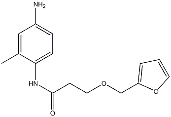 N-(4-amino-2-methylphenyl)-3-(2-furylmethoxy)propanamide Struktur