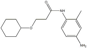 N-(4-amino-2-methylphenyl)-3-(cyclohexyloxy)propanamide Struktur