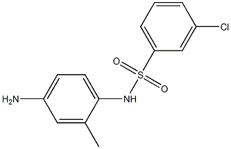 N-(4-amino-2-methylphenyl)-3-chlorobenzene-1-sulfonamide Struktur