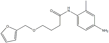 N-(4-amino-2-methylphenyl)-4-(2-furylmethoxy)butanamide Struktur